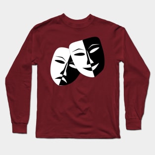 Comedy Tragedy Theatre Masks Long Sleeve T-Shirt